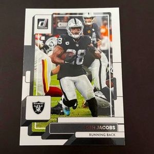 Josh Jacobs: Las Vegas Raiders, Running Back 2022 Panini Donruss Football #285